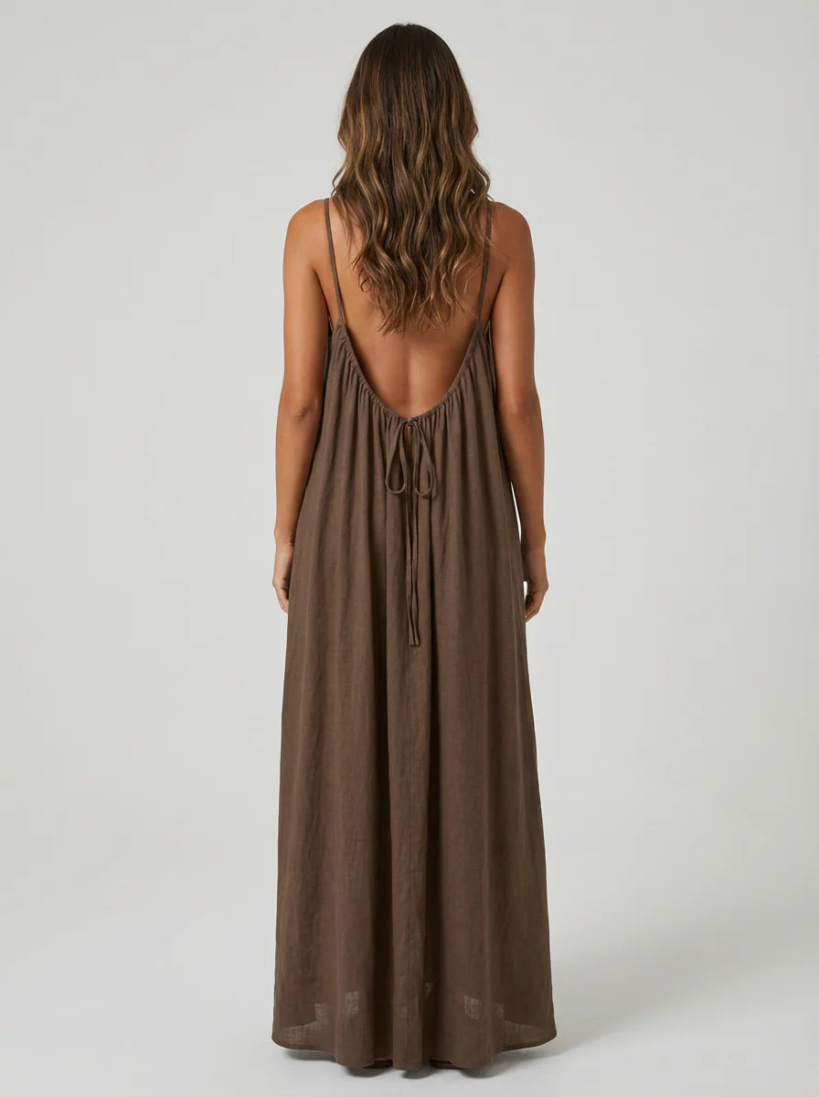 Driftline™ – Rückenfreies Maxikleid