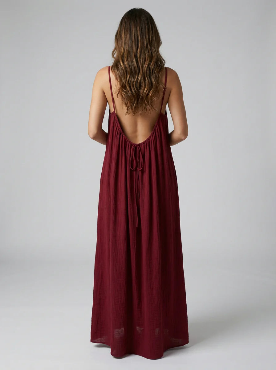 Driftline™ – Rückenfreies Maxikleid