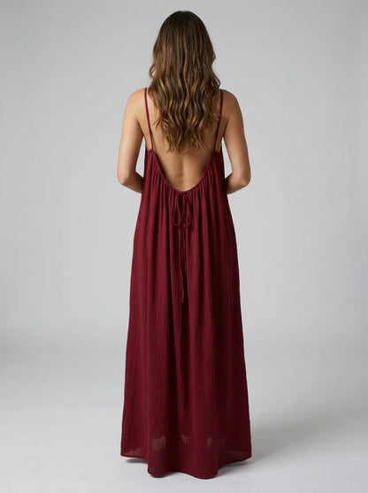 Driftline™ – Rückenfreies Maxikleid