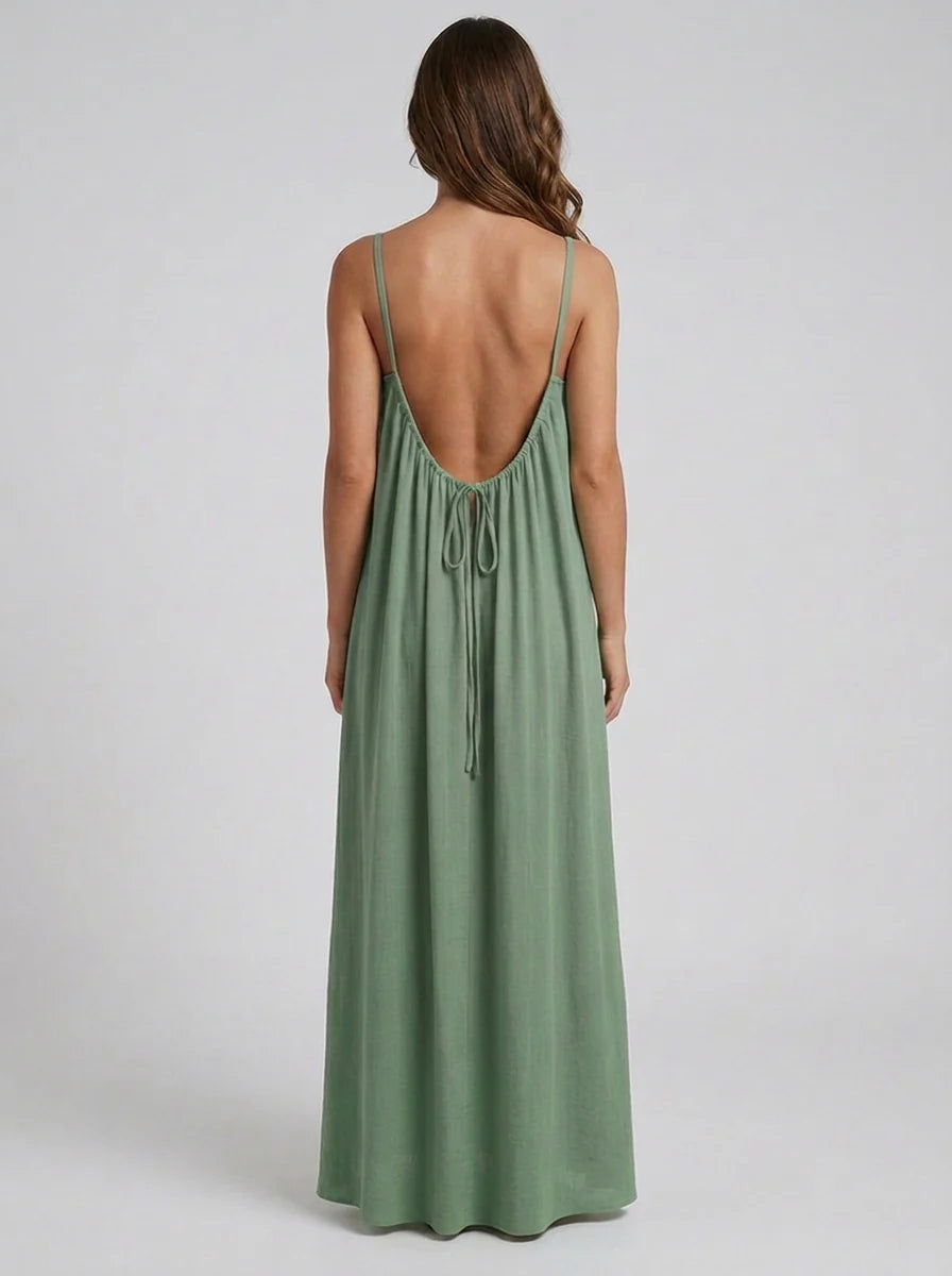 Driftline™ – Rückenfreies Maxikleid