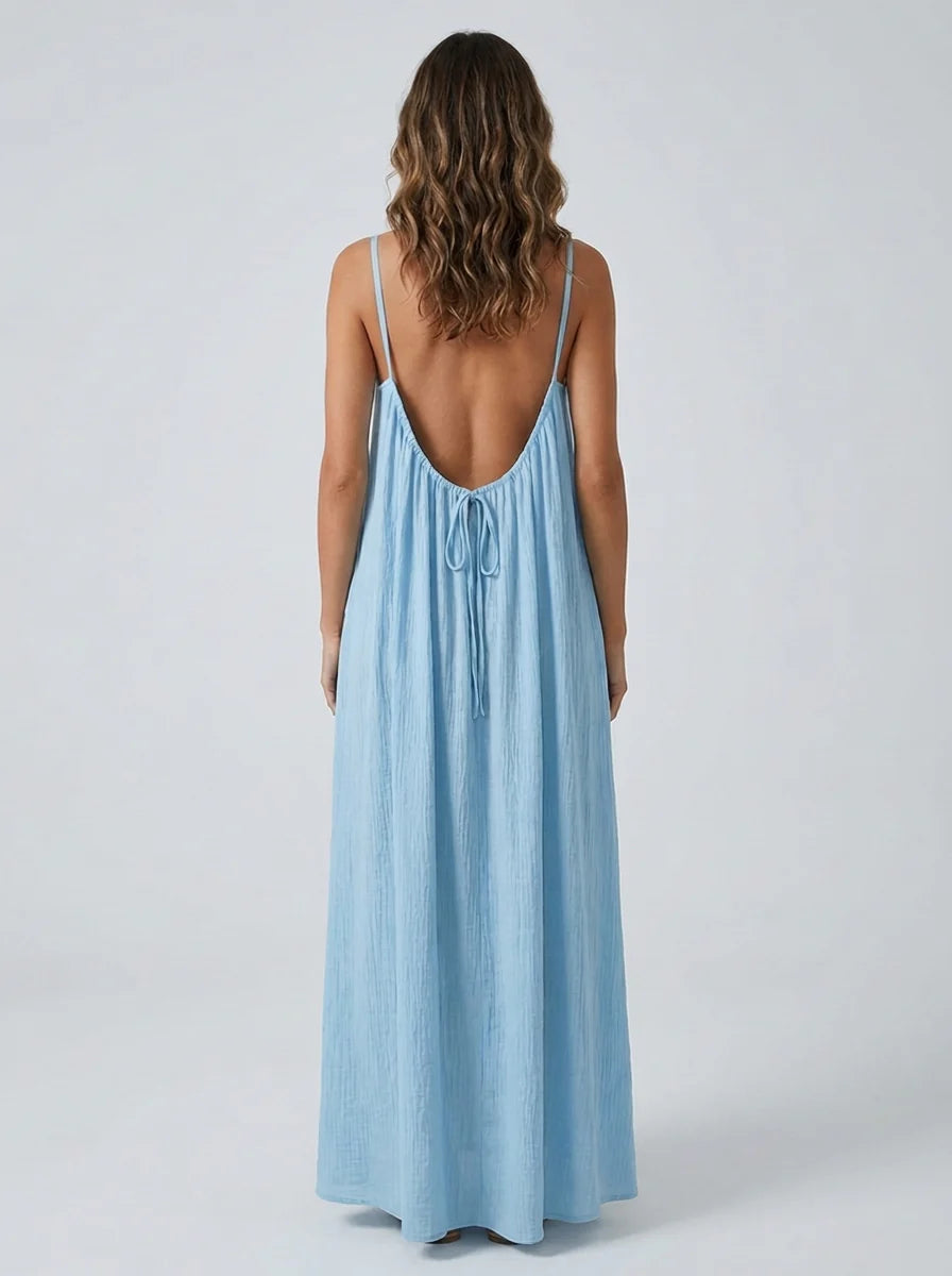 Driftline™ – Rückenfreies Maxikleid